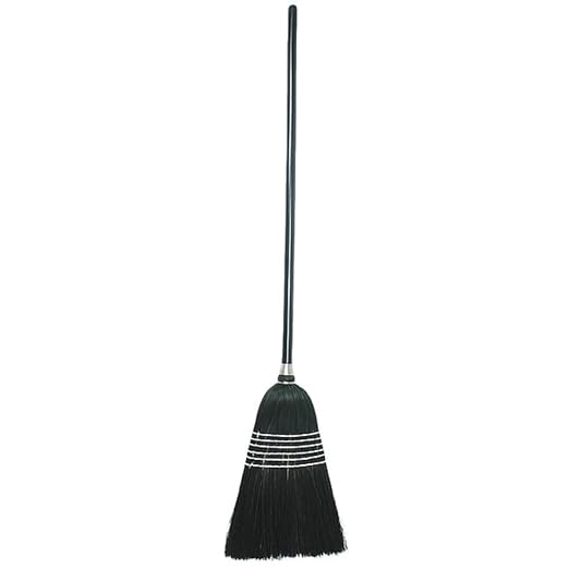 TOUGH GUY Black 11-1/2" Corn Fiber Blend Household Broom