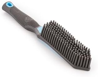Detail Factory Pet Hair Brush for Car Interior, Rubber Bristle Fur Remover for Carpet, Upholstery, Seats, Cargo Areas & Pet Beds, Light Blue