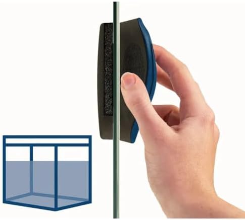Tetra Magnet Cleaner Flat M - Magnetic Window Cleaner for Aquarium, Disc Magnet for Quick and Easy Cleaning of Aquariums with Glass Thickness up to 6 mm