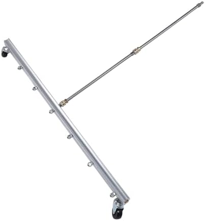 Zopsc Stainless Steel Water Broom, Pressure Washer Cleaner with 1/4Inch Quick Connector, Power Washer Attachment for Concrete Driveway Patio Floor, 39.37Inch Wide Water Broom