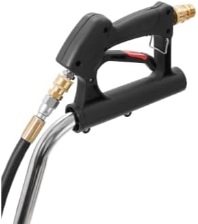 Dapper Supply 24 in. Pressure Washer Surface Cleaner in Stainless Steel w/Handles & Wheels, 4350 Max PSI, 3/8" Connector & 2 Adapters Ideal for Driveways, Sidewalks, Patios, Decks