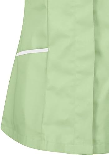 Lightweight Nursing Scrubs for Women Housekeeping Uniforms for Women Short Sleeve Scrub Tops Cleaning Uniform