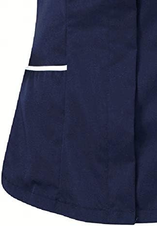 Lightweight Nursing Scrubs for Women Housekeeping Uniforms for Women Short Sleeve Scrub Tops Cleaning Uniform