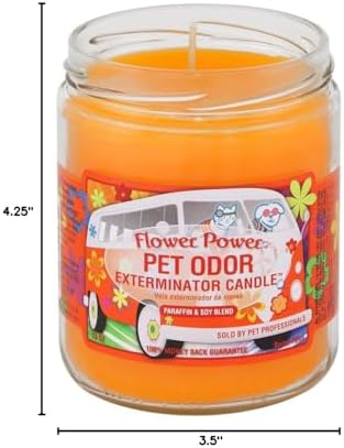 Flower Power„ Pet Oder Exterminator Candle 13 oz