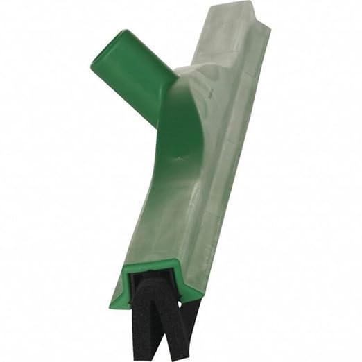 Vikan 77552 Foam Rubber Polypropylene Frame Fixed Head Squeegee, 28", Green