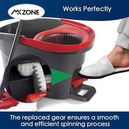Pedal Bearing Replacement for O-Cedar Spin Mop Bucket, One-Way Gear, 2-Pack | Mop bucket repair kit fits EasyWring 1-Tank & RinseClean 2-Tank; nylon/stainless, 1 x 0.67 in, 0.35-in bore. Verify size.