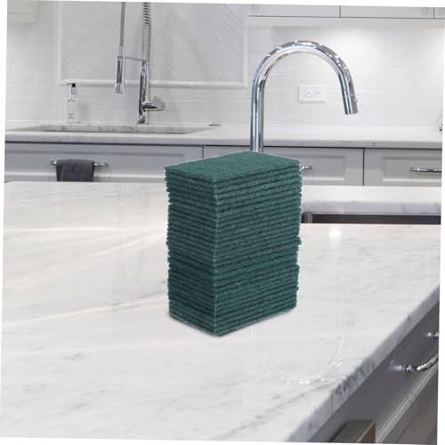 Mikinona 30pcs Non-Scratch Heavy Duty Dish Scrubbing Pads for Kitchen Cleaning Reusable Scouring Sponges Versatile Household Scrubbers for Pots Pans and Dishes