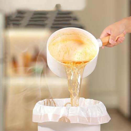 4 Gallon Small Trash Bags No-Tearing Drawstring 1.1 Mil Thick - Rabbit 90 Count Small Garbage Bags for Bathroom Kitchen Toilet Home Office and Bedroom