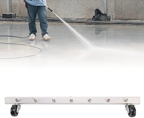 HEEPDD Pressure Washer Water Broom, Undercarriage Cleaner with 7 Holes, 4000psi, Ideal for Driveways and Patios Pressure Washer Water Broom, Zinc Alloy Nan Gardening
