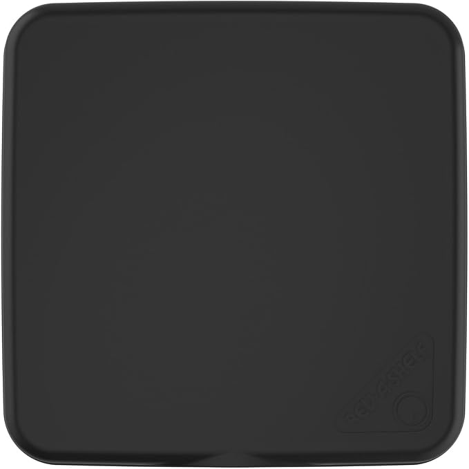 Rev-A-Shelf 27 Qt Under Sink Garbage Can Lid for Base Kitchen and Bathroom Cabinet, Replacement Plastic Trash Bin Lid Only, Black, RV-1024-LID-18-1