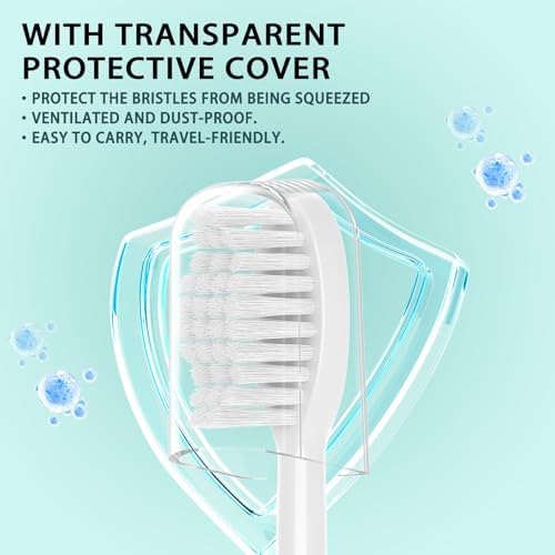 Toothbrush Replacement Heads for TAO Clean Electric Toothbrush, 10 Pack | Medium Soft Bristles, Adults Tooth Brush Head Refill