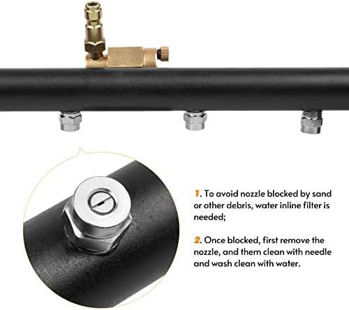 YUYTE 16 Inch 2-in-1 Undercarriage Pressure Washer Surface Cleaner Attachment, Water Broom for Car Chassis and Driveway Ground Cleaning