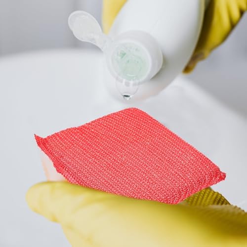4pcs Non-Scratch Kitchen Cleaning Sponges, Ultra-fine Fiber Dish Scrub Pads for Household Dishwashing and Hard Surface Cleaning, Assorted Colors