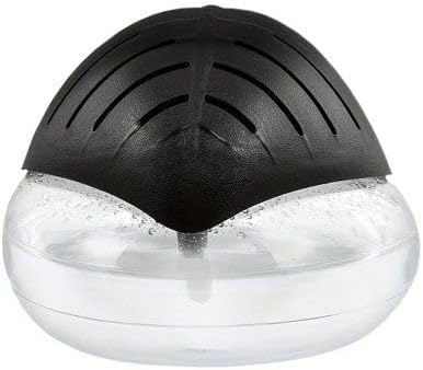 Air freshener (Black) - for Home, Bedroom and Office - Essential Oil Aroma Diffuser with LED Coloured Night Light with Soothing Water Flow Sound - Water Filtered air Purifier for Pets and Smokers.