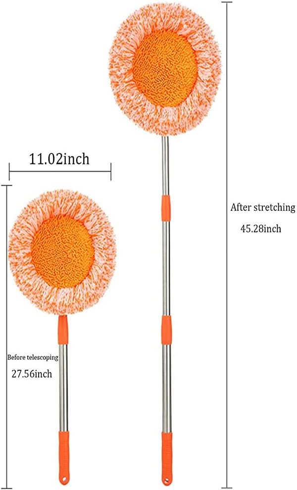AQWEI 360° Rotatable Adjustable Cleaning Mop, Extendable Wall Cleaning Mop, Spin Mops for Floor Cleaning
