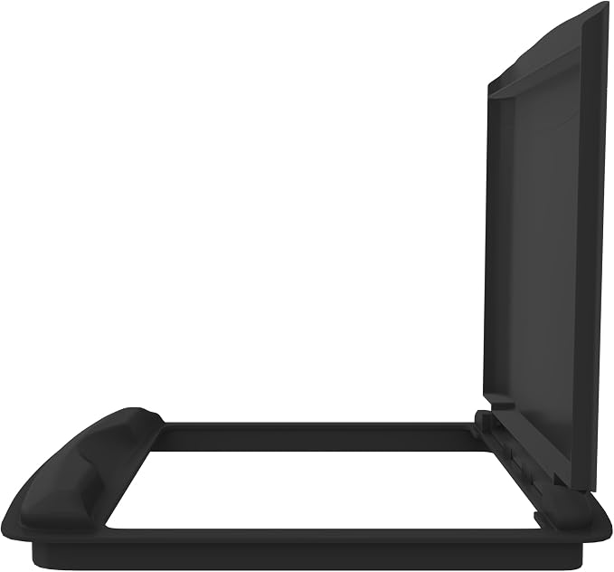 Rev-A-Shelf 50 Qt Under Sink Garbage Can Lid for Base Kitchen and Bathroom Cabinet, Replacement Plastic Trash Bin Lid Only, Black, RV-50-LID-18-1