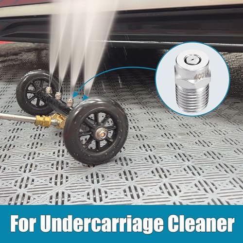 Tool Daily 18” Surface Cleaner for Pressure Washer with 4 Wheels, 40 Degree Surface Cleaner Tips
