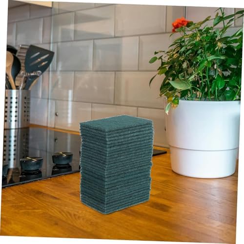 30pcs Non-Scratch Household Scouring Pads for Kitchen Cleaning Reusable Multi-Purpose Dish Scrubber Sponges for Dishes Pots Pans and Grills