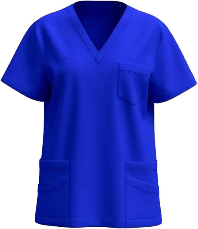 Women Nursing Scrubs Tops Housekeeping Uniform 2026 Women's Scrub Tops Cleaning Clothes for Cleaning Jobs