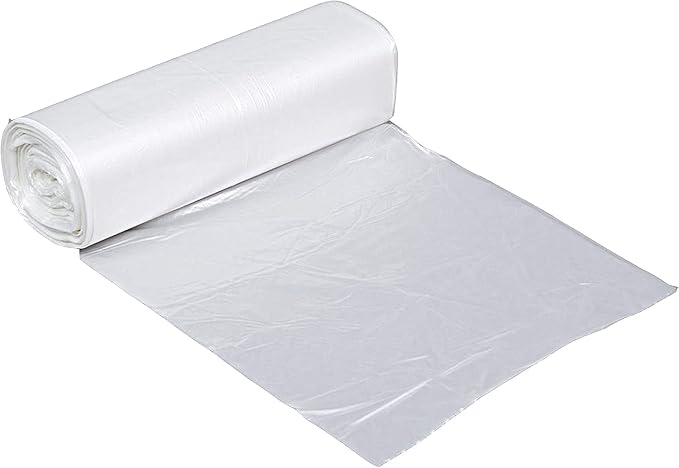 NETKO Clear Kitchen Trash Bags 7-10 Gallon Clear Plastic Garbage Bag for Kitchen, Home, Office, Bathroom - Wastebasket Bin Liners - High Density, Leak-Proof Waste Basket Bags - 100 Pack