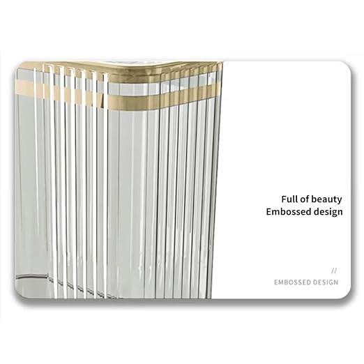 Bathroom Trash Can with Lid3.5 Gallon Garbage Can,for Bedroom, Office, Plastic Slim Waste Basket with Press Top Lid, 15l Clear Trash Bin for Home Slim Trash Bin Clear, Kitchen(Transparent)