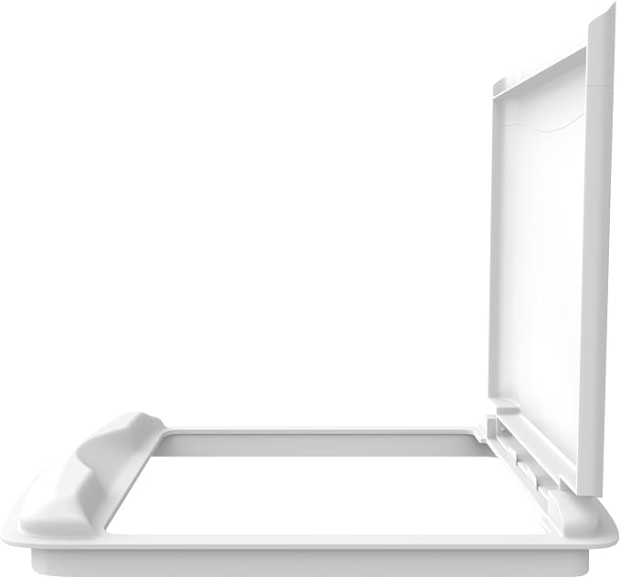 Rev-A-Shelf 50 Qt Under Sink Garbage Can Lid for Base Kitchen and Bathroom Cabinet, Replacement Plastic Trash Bin Lid Only, White, RV-50-LID-1