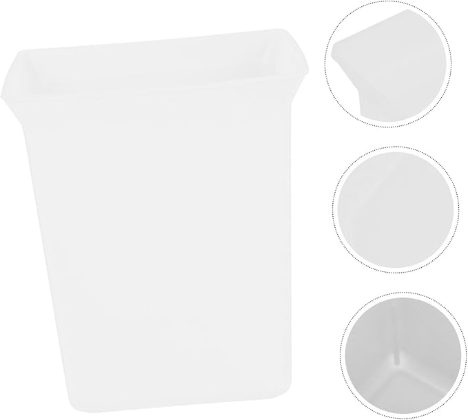 Plastic Cleaning Caddy Organizer Bin Stackable Portable Utility Basket for Bathroom Supplies Hotel Room Organization White Storage for Cleanliness and Style