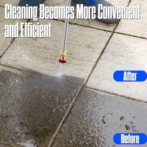 4800PSI PowerWasher with 4 Quick Connect Nozzles, Foam Cannon for Car, Lane, Patio Cleaning