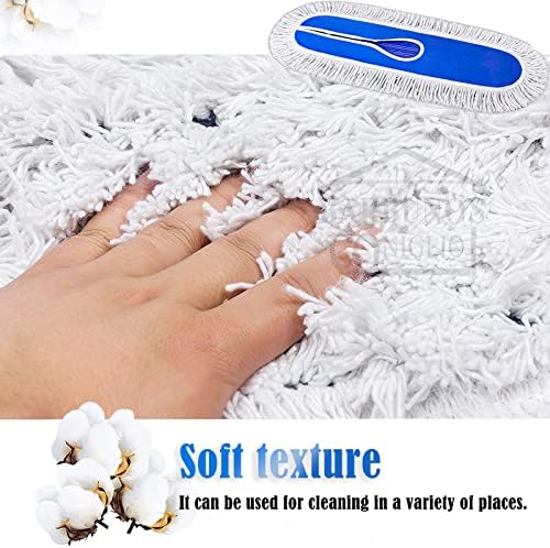 24" Industrial-Grade Cotton Dust Mop Head Refills – Easy Sweep for Home, Gym, Commercial Spaces – Heavy-Duty for Janitorial &Sweeper Replacement Housekeeping & Floor Sweeping (1)