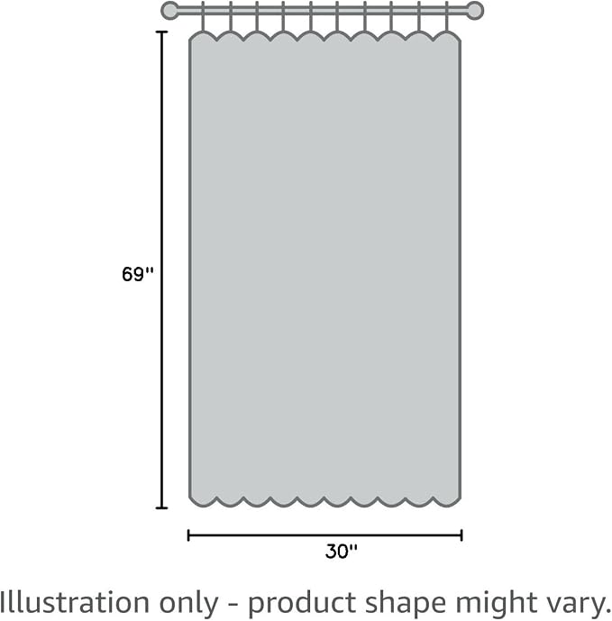 RYB HOME Linen Blended French Door Curtain, Shades Pull Down for Glass Door | Room Darkening, No Drill, Shades Portable for Patio/Office/Classroom, Privacy, Farmhouse Home Decor, W30 x L69, Khaki,1 Panel