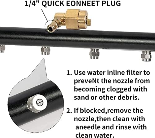 YUET 2-in-1 Pressure Washer Undercarriage Cleaner Water Broom, 16" Surface Cleaner Power Washer Attachment with 4 Nozzles 3 Extension Rods and QC Pivot Coupler, 4000 PSI 40cm