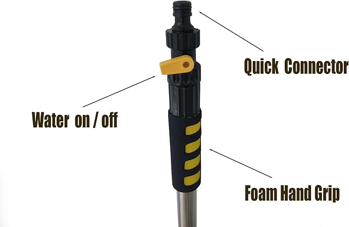 2-in-1 Scrub Brush with Hose Hookup & Squeegee β Deep Cleaning Made Easy