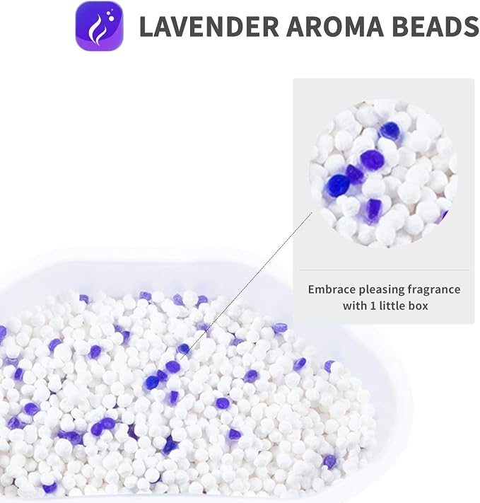 Vacplus Moisture Absorber, 10.5 OZ, Strong Absorption, Lavender | Closet, Bathroom, Car, Odor Eliminator, Dehumidifier Bucket, 6 Pack