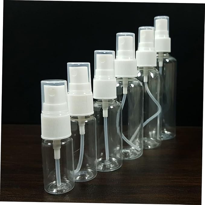 Mikinona 15pcs Mini Spray Bottles Food Grade Containers Refillable Storage for Travel Car Home Continuous Mist Spray