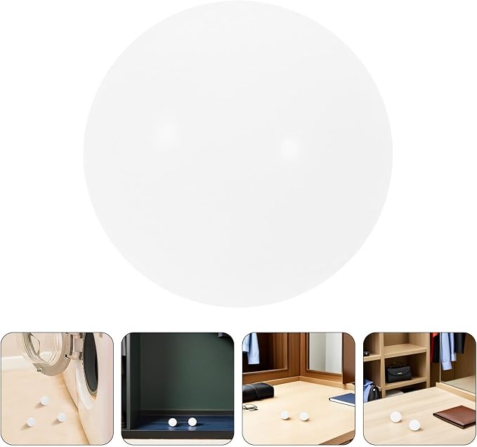 4pcs Laundry Dryer Ball 5cm Silicone Fluffing Ball for Jackets | White Reusable Dryer Accessory, Tumble Use, Leather Care, Wrinkle Reduction