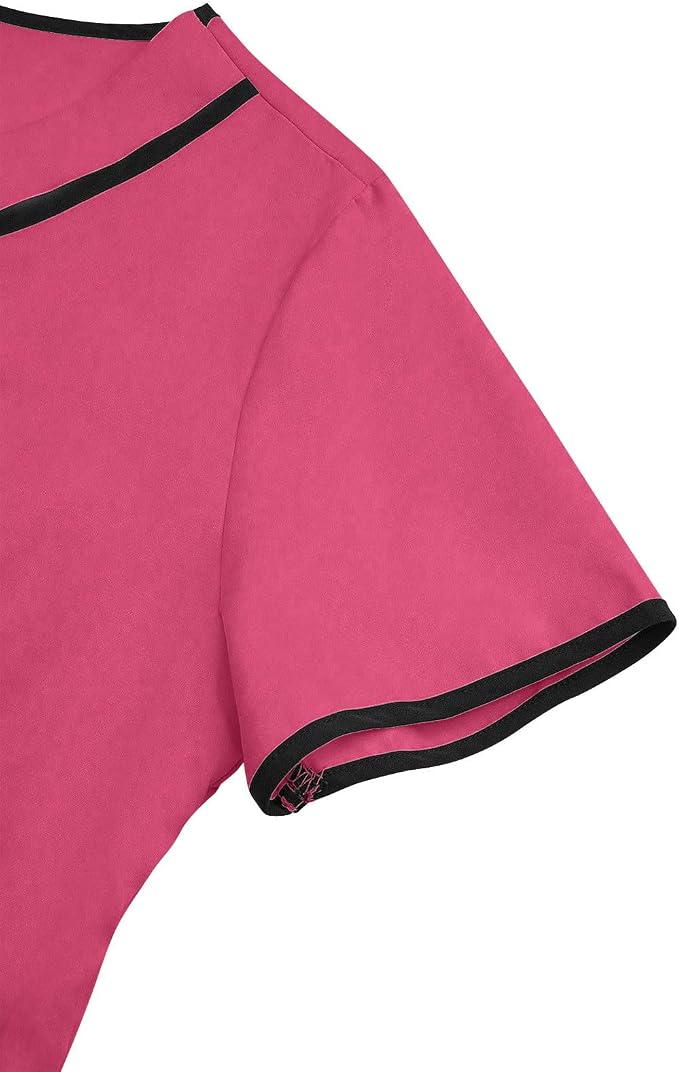 Housekeeping Uniforms - Women Lightweight Stretchy Scrubs for Cleaning Job, Breathable & Easy Care & Moisture-Wicking