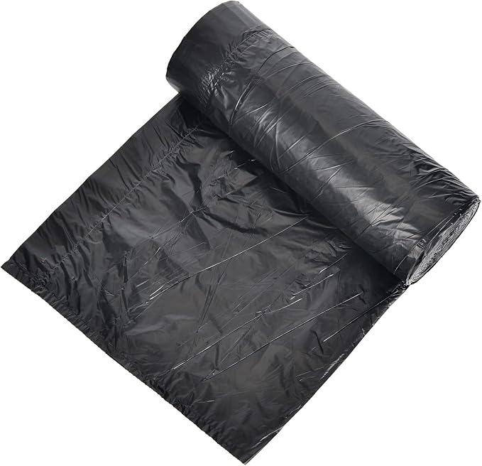 15 Gallon Drawstring Trash Bags, 102 Count, Black | Large, Heavy Duty, Thicken Plastic Tall Kitchen Garbage Bags for Kitchen Office Lawn Yard