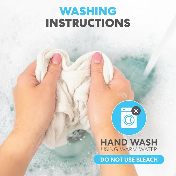 Simpli-Magic Cotton Shop Towels 14"x12" (90 Pack) – Reusable Cleaning Shop Rags for Automobiles, Industries, Garage and Homes (White)
