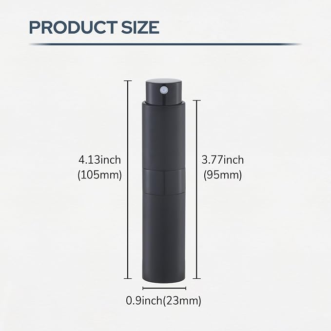8ml Travel Perfume Bottle Refillable, Atomizer Sprayer for Cologne 3PCS | Twist up spray for fragrance, leak proof, mini size, empty, portable, refill small decanter, for men & women, TSA Pink