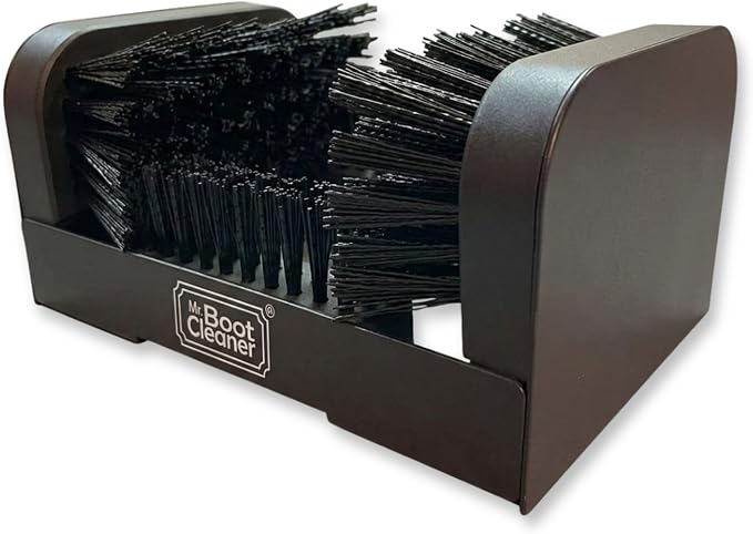 Heavy Duty Boot Cleaner Scrubber, for Mounted or Portable Use, Plastic | Mr. Boot Cleaner Boot/Shoe Scraper, Use Indoors or Outdoors, Suitable for Home or Commercial Sites, Includes Hardware