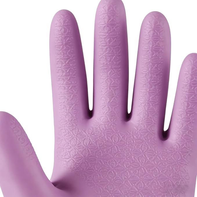 Household Cleaning 18inch Kitchen Dishwashing Rubber Gloves | Red Long Sleeved Heavy-duty Waterproof gloves, household kitchen dishwashing, Long cuffs, Reusable, Non slip