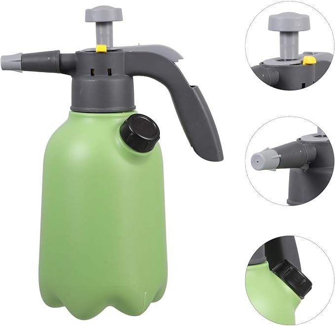 ibasenice Hand Pump Sprayer Pressurized Watering Can 2l Mint Green Small Pump Sprayer for Garden Plants and Lawn Care Manual Handheld Pressure Mister Bottle