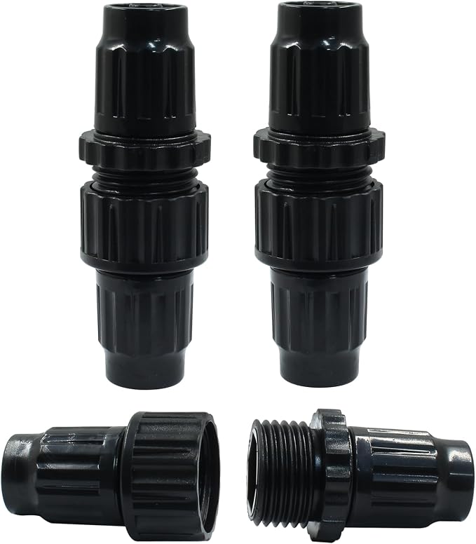 3 Sets Garden Expandable Hose Repair Kit | Faucet Adapter, Female Male Hose Connectors, Rubber Gaskets, 3/4" Thread