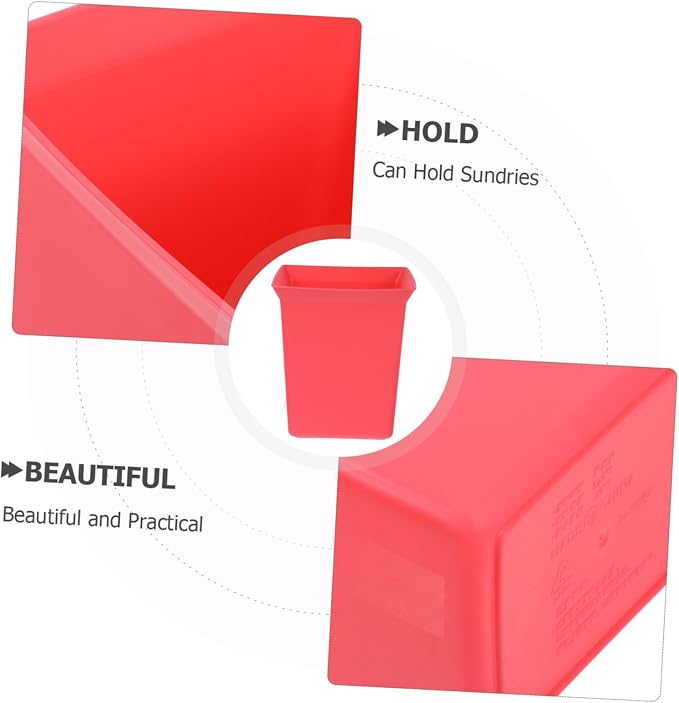 Zerodeko Plastic Shower Caddy Organizer Bin Stackable Storage Basket for Bathroom Supplies Cleaning Products Handy Tool Organizer for Hotel Staff Red