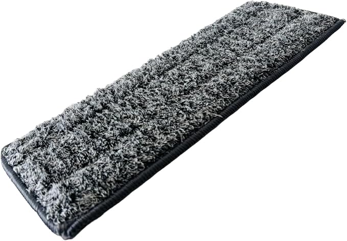 6 Pack Flat Mop Pads, 13" X 4.9" Flat Mop Microfiber Mop Head/Refill/Pad, Washable Squeeze Cleaning Mop Pads Replacement Heads - Grey | Reusable Cleaning Pads for Efficient Everyday Floor Cleaning