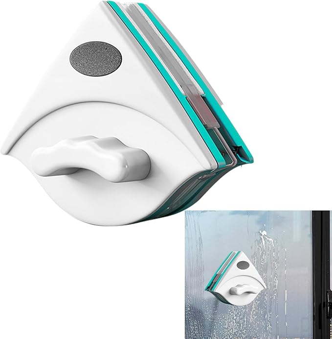 PUCHEN Double Sided Magnetic Window Cleaner, Magnetic Window Cleaning Brush, Window Wipers For Glass, Window Cleaning Tools Glasses Cleaner Cleaning Brush for High Windows
