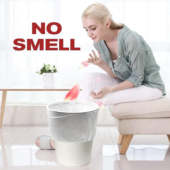 1.2 gallon trash can liners,300Counts,Small Grey Garbage Bags,Extra Strong 1.2 Gal Trash Bag,Fit 4.5-6 liters trash Bin Liners for Home Office Bathroom,300(Grey)