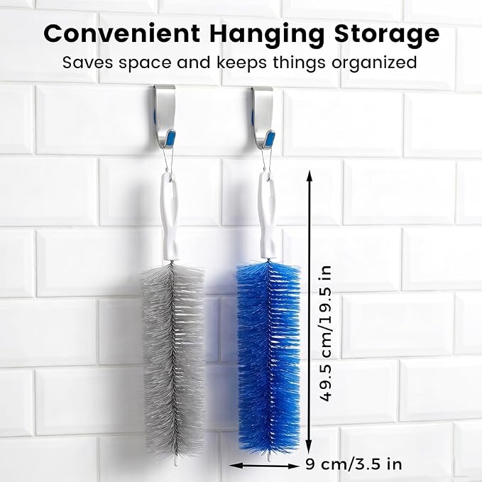 Fan Cleaning Brush, Bendable Microfiber Head, Microfiber Duster for Electric Fan and Blind, Reusable Dust Remover Washable ldeal for Electric Fans Air Conditioning, Home Car Vents, Curtain (Gray 3PCS)