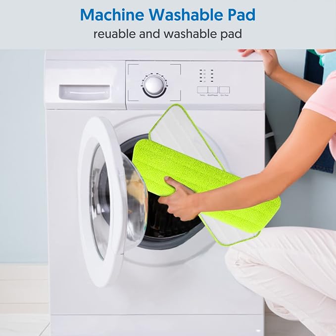 Washable Microfiber Mop Pads for Swiffer PowerMop: Wet Mop Refills 7 Pack | Power Mop Refills Multi-purpose, Floor Mop Dust Mop Pads Reusable Replacement, for 13''-15'' Spray Mops Multi-surface Floors
