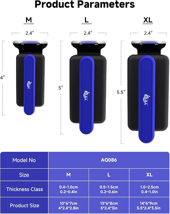 AQQA Aquarium Glass Cleaner, Double Side Algae Scraper with 2 Blades | Magnetic Fish Tank Cleaner, Self Floating Glass Scrubber Brush, for Up to 1.0 Inch Thick Glass & Acrylic Aquarium Tanks